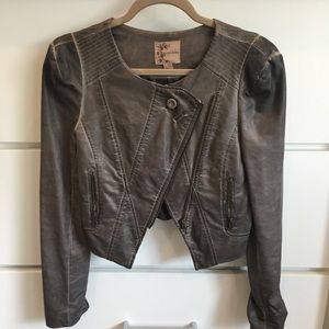 Vegan faux leather jacket